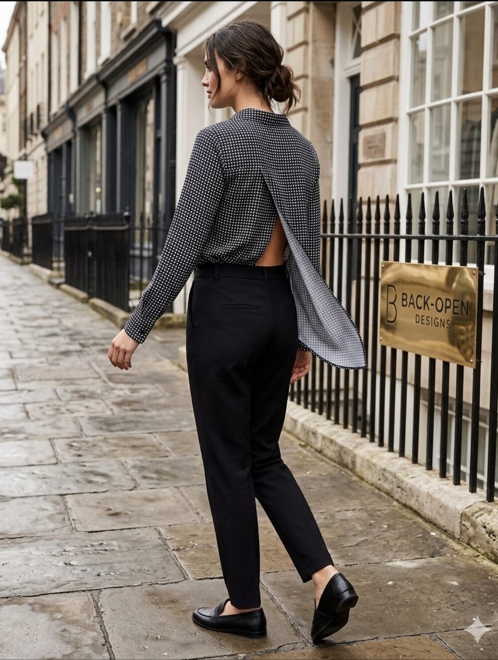 Sexy back blouse